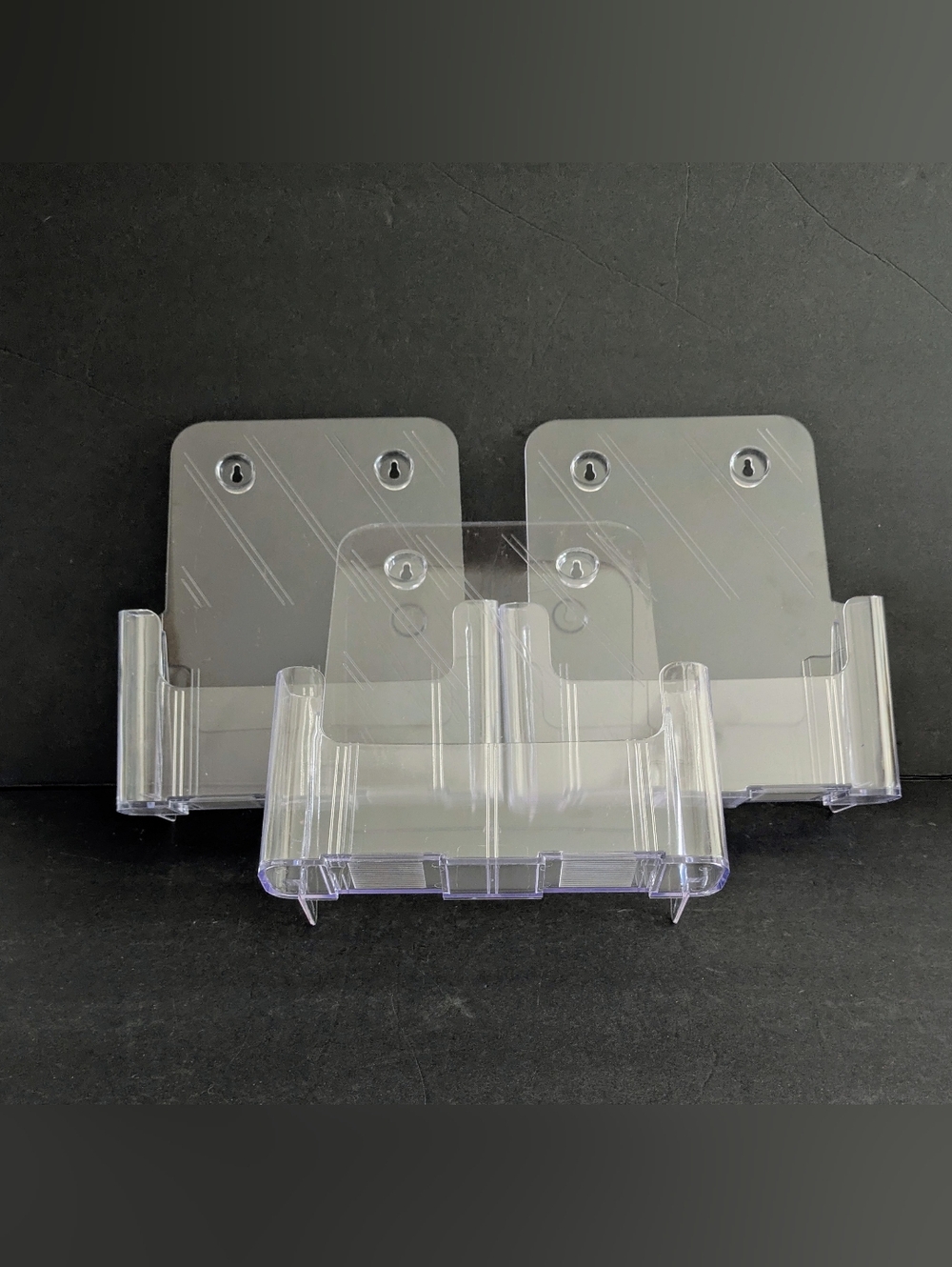 File Folders Clear Acrylic Wall Mount Or Free Standing Office Home Bundle 3